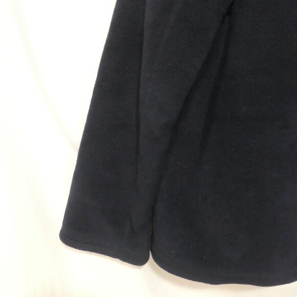 WEATHER SPIRITS | ladies medium | Navy Blue Fleece Button-Up Coat - Picture 12 of 15